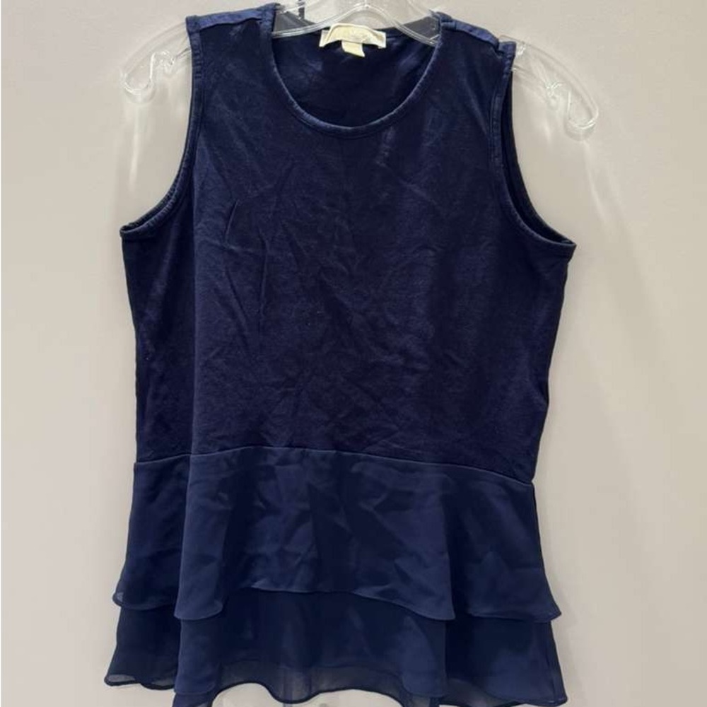 Elegant Navy Sleeveless Top